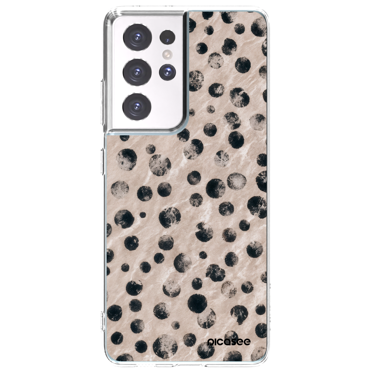 Picasee silikonska prozirna maskica za Samsung Galaxy S21 Ultra 5G G998B - Inked