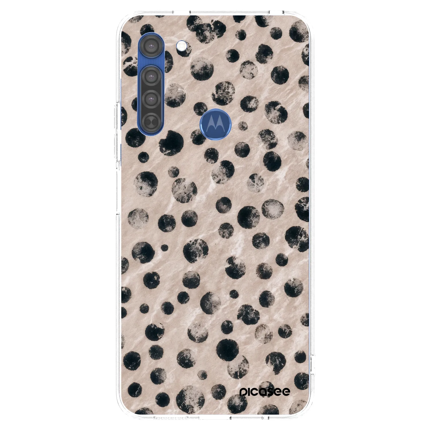 Picasee silikonska prozirna maskica za Motorola Moto G8 - Inked