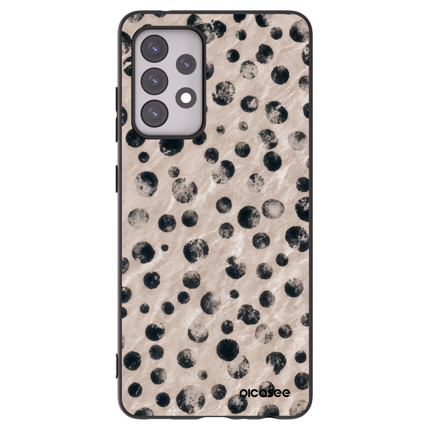 Picasee crna silikonska maskica za Samsung Galaxy A52 5G A525F - Inked