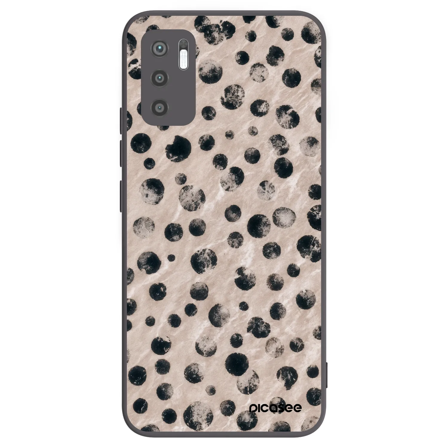 Picasee crna silikonska maskica za Xiaomi Redmi Note 10 5G - Inked