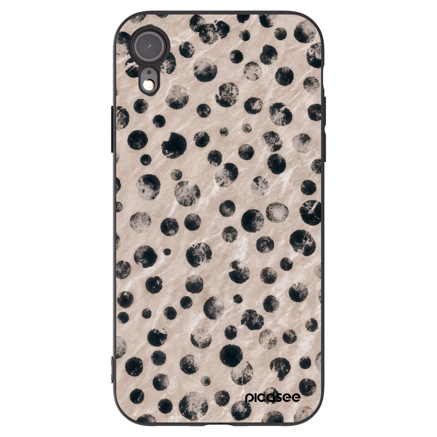 Picasee crna silikonska maskica za Apple iPhone XR - Inked