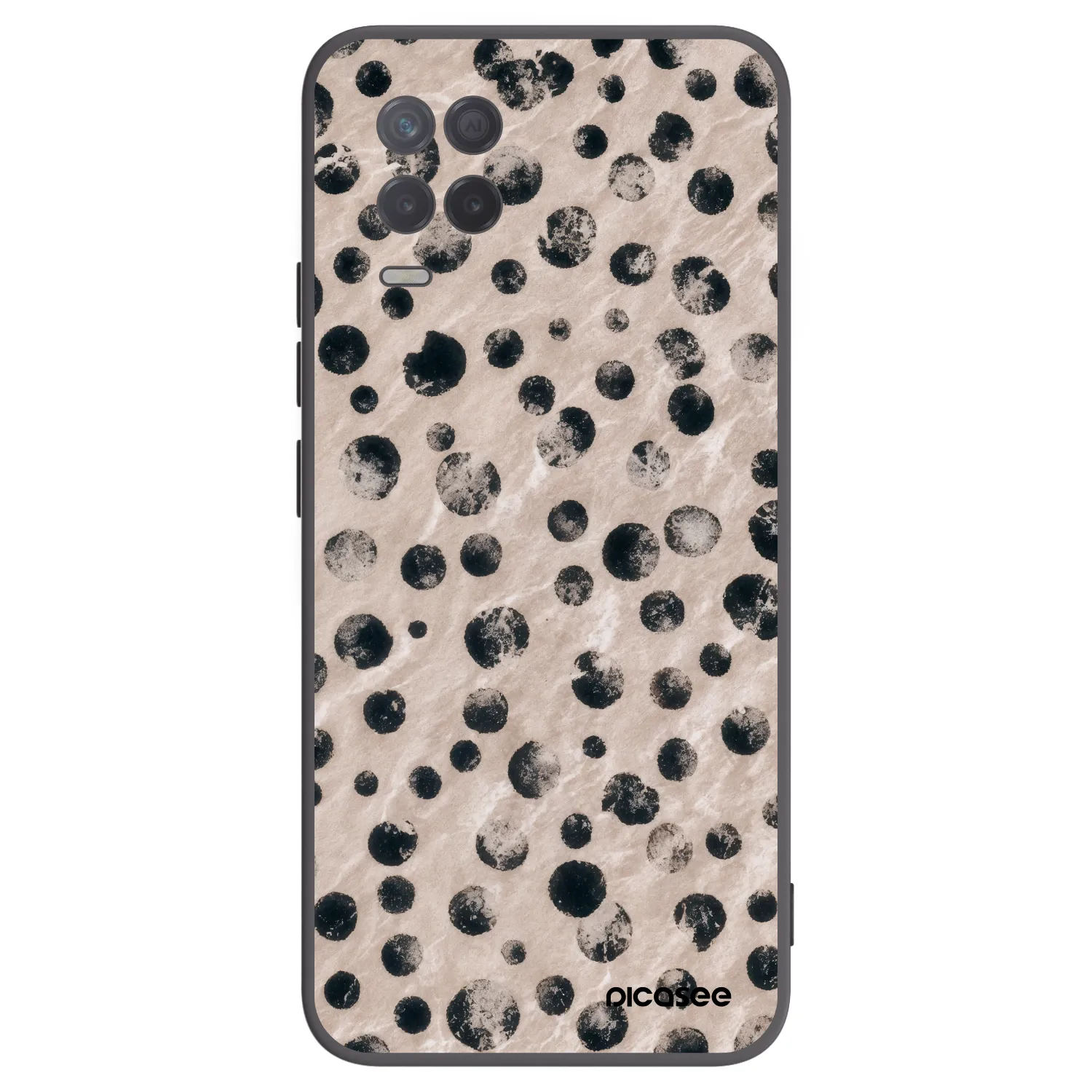 Picasee crna silikonska maskica za Realme 8 5G - Inked