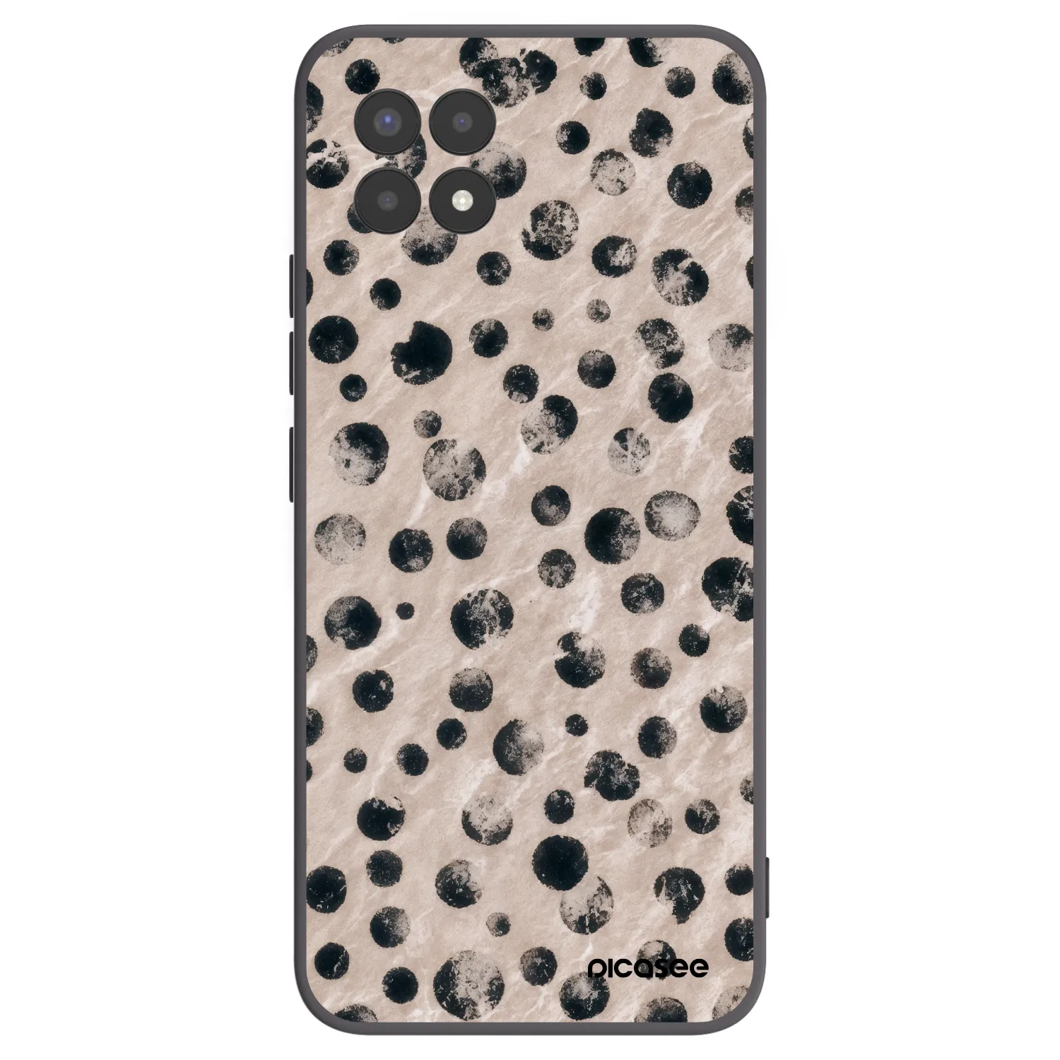 Picasee crna silikonska maskica za Realme 8i - Inked