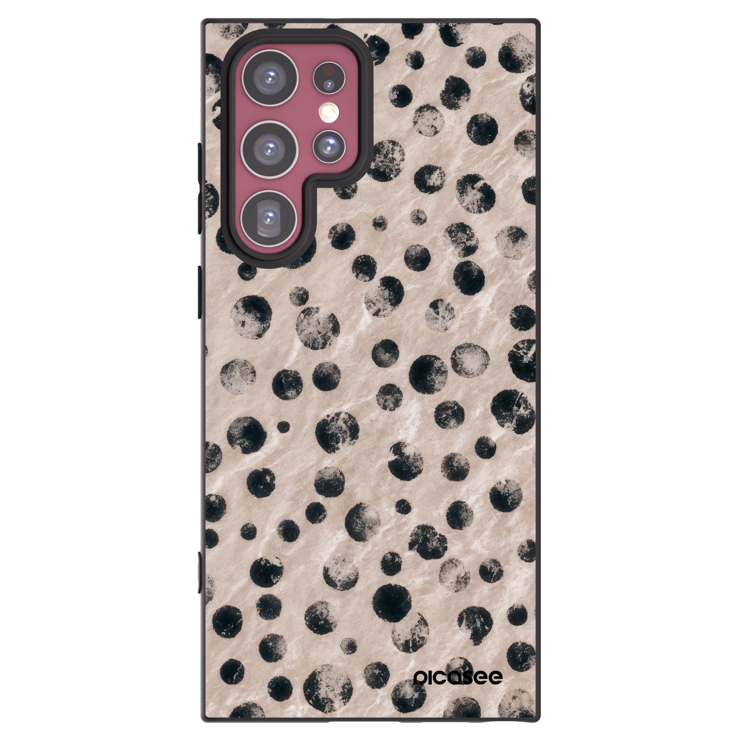 Picasee crna silikonska maskica za Samsung Galaxy S22 Ultra 5G - Inked