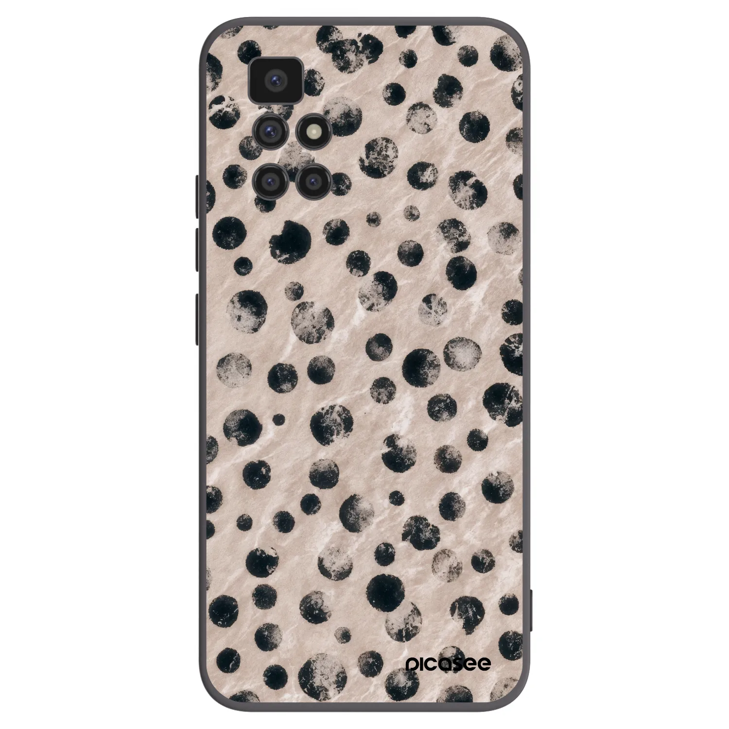 Picasee crna silikonska maskica za Xiaomi Redmi 10 (2022) - Inked