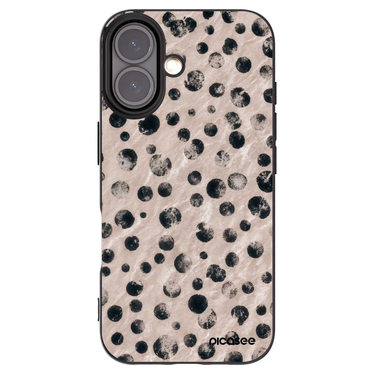 Picasee crna silikonska maskica za Apple iPhone 16 - Inked
