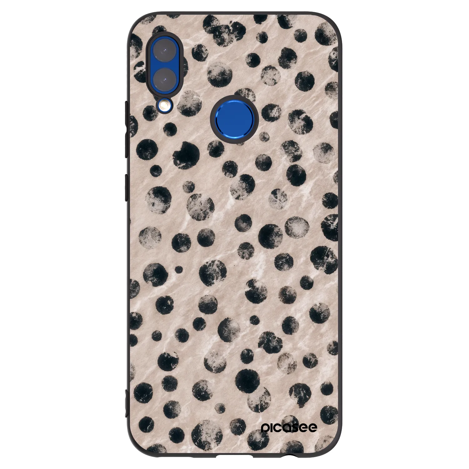 Picasee crna silikonska maskica za Honor 10 Lite - Inked