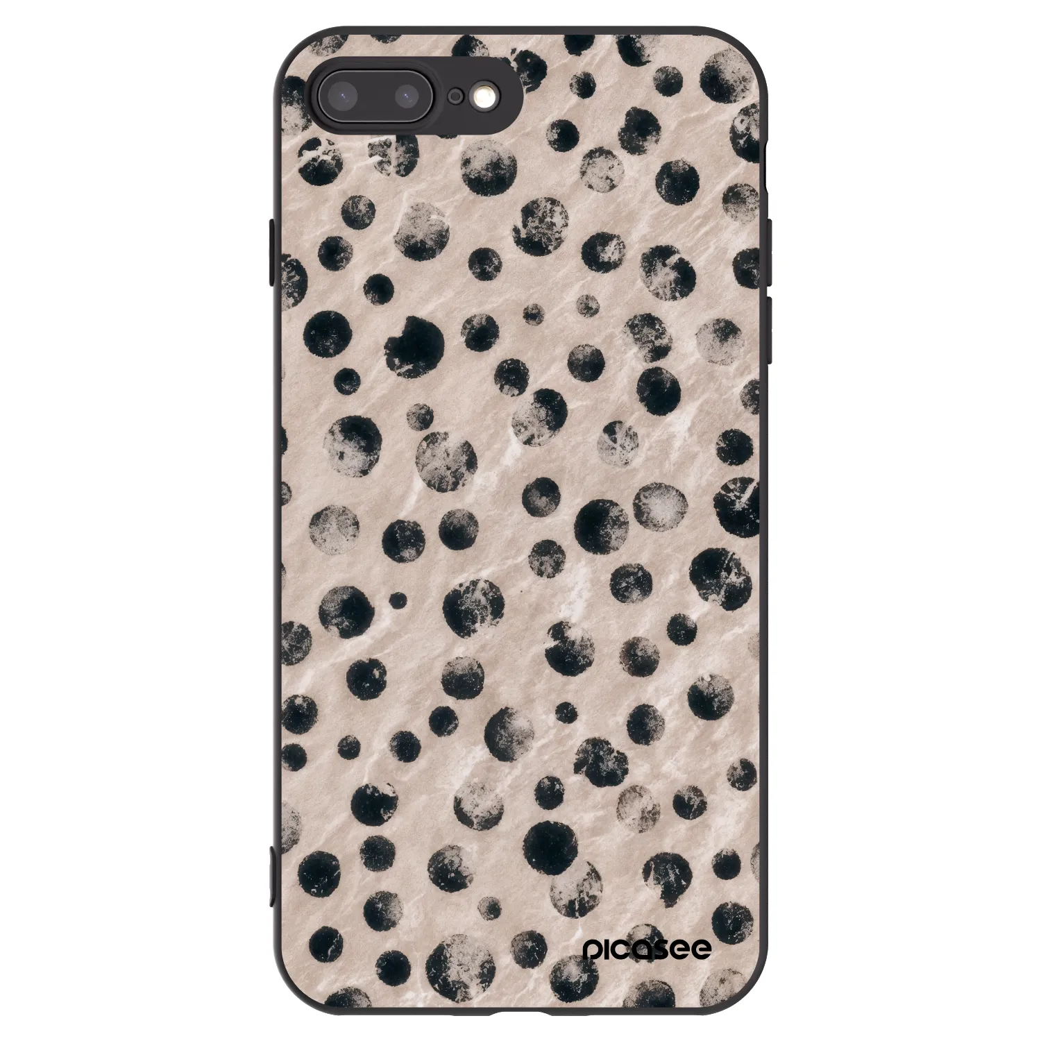 Picasee crna silikonska maskica za Apple iPhone 8 Plus - Inked