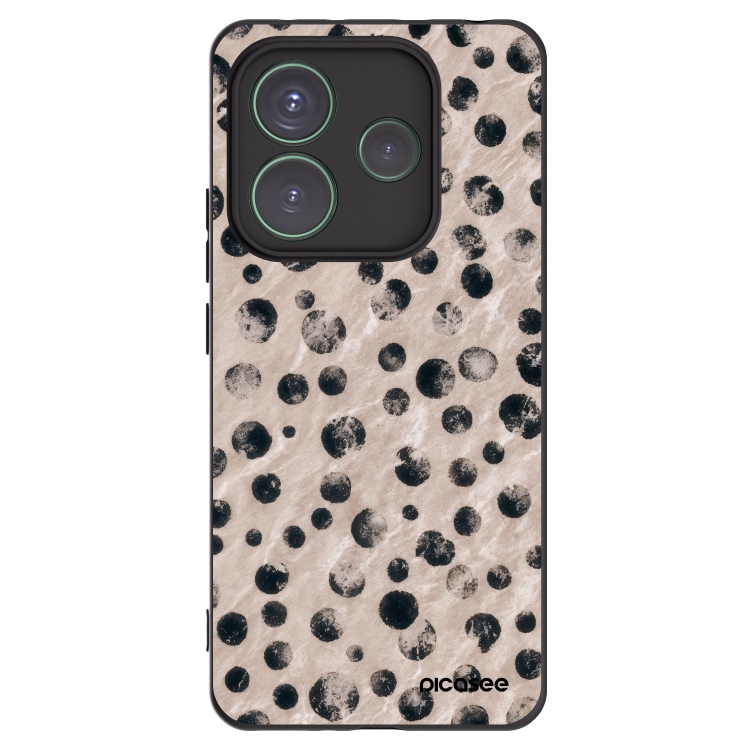Picasee crna silikonska maskica za Xiaomi Redmi Note 14 5G - Inked
