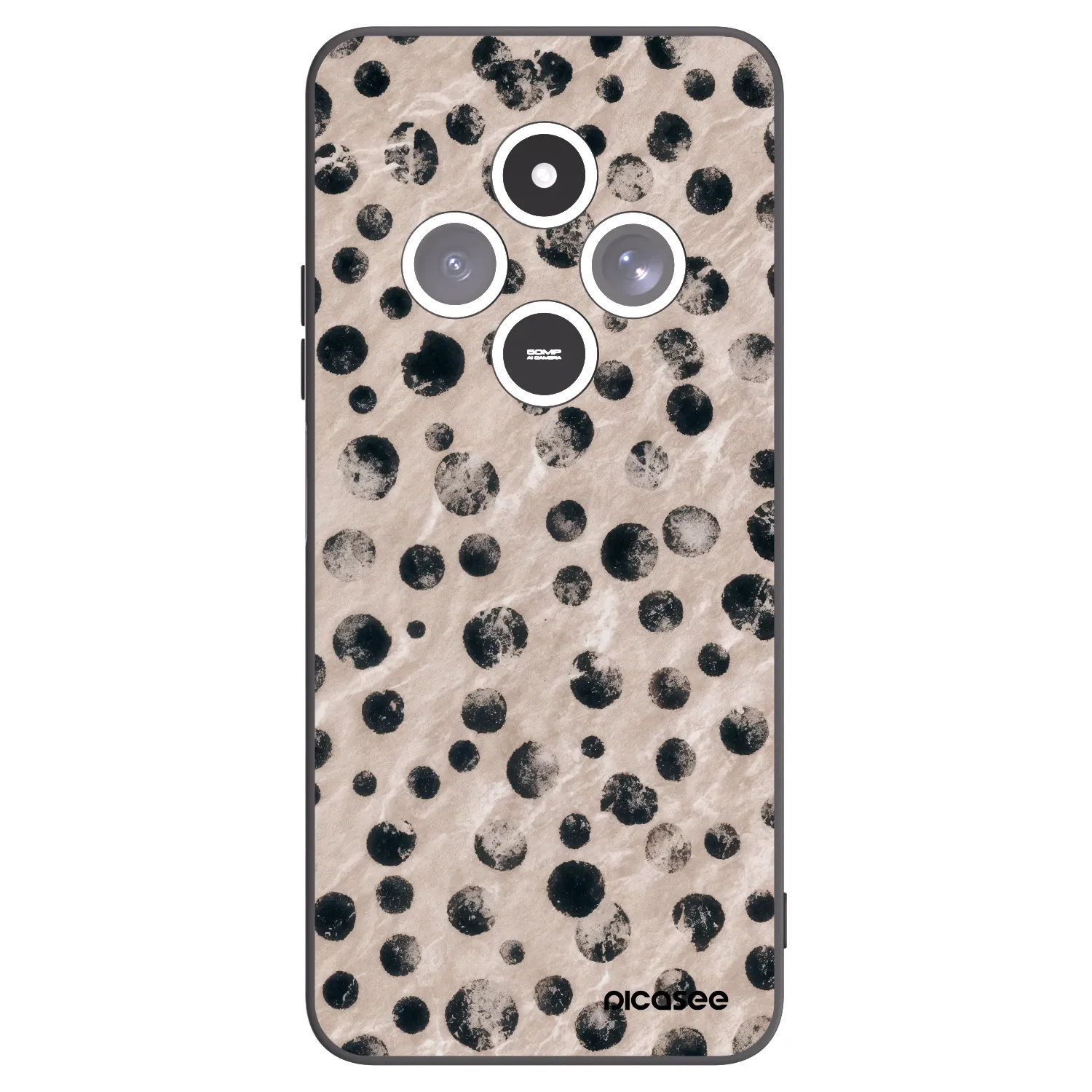 Picasee crna silikonska maskica za Xiaomi Redmi 14C - Inked