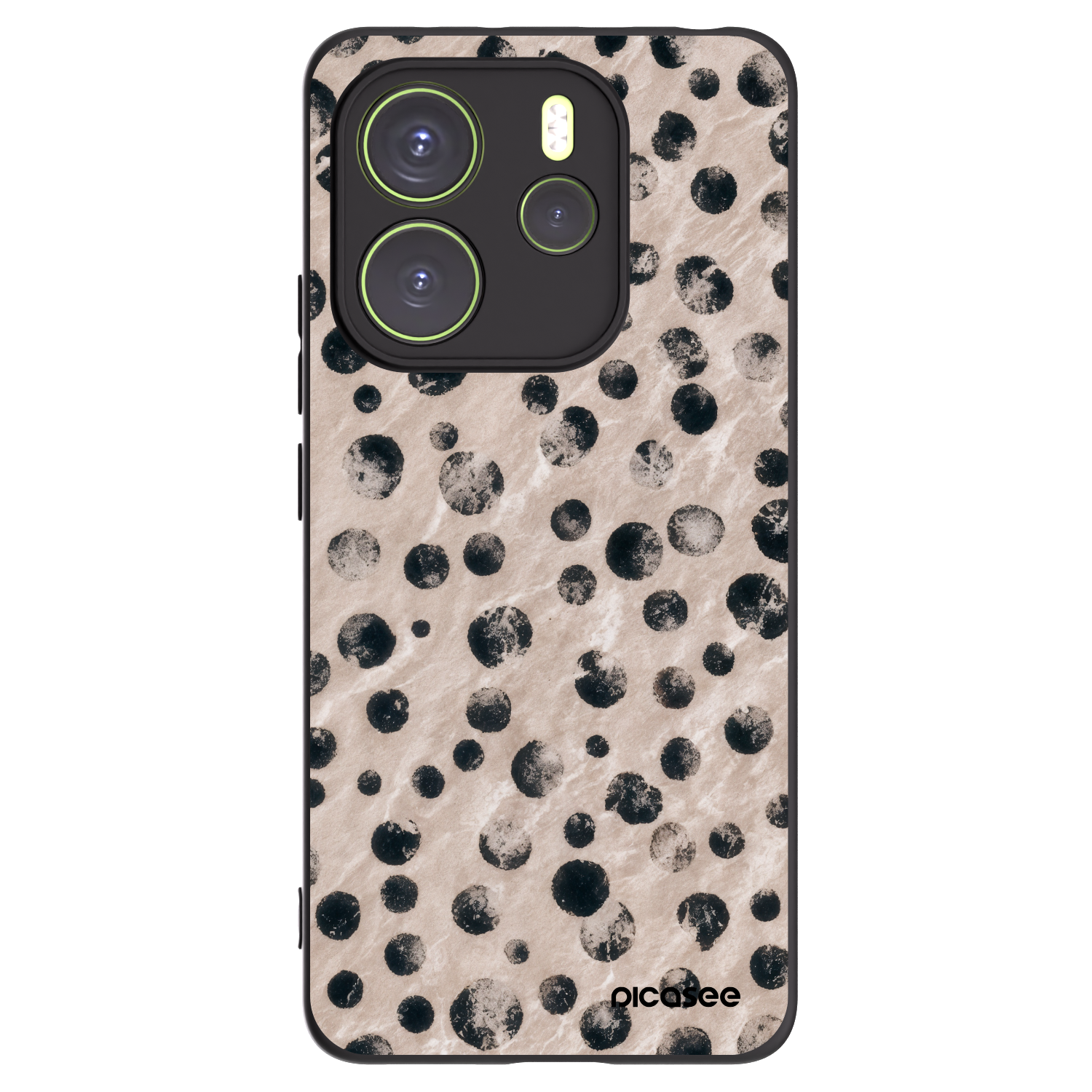 Picasee crna silikonska maskica za Xiaomi Redmi Note 14 4G - Inked