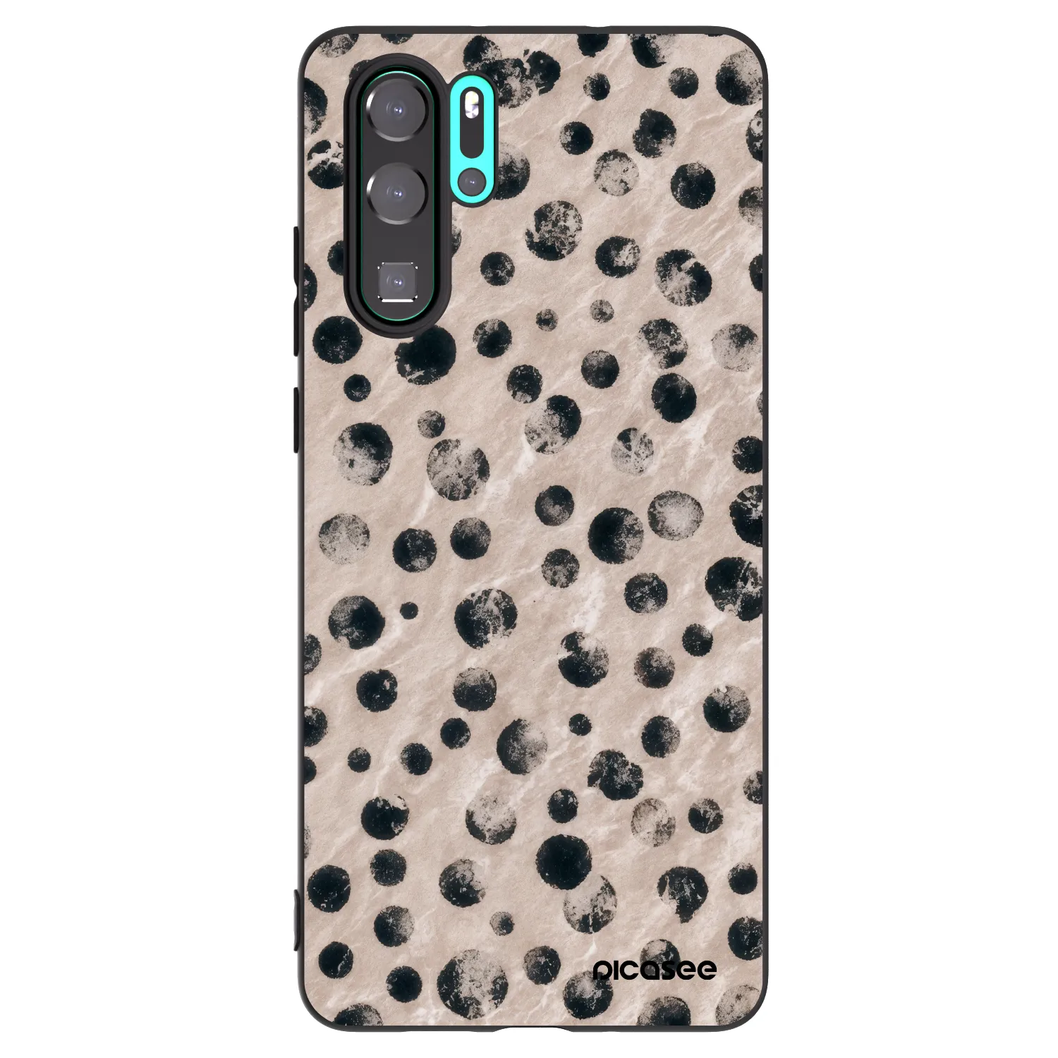 Picasee crna silikonska maskica za Huawei P30 Pro - Inked