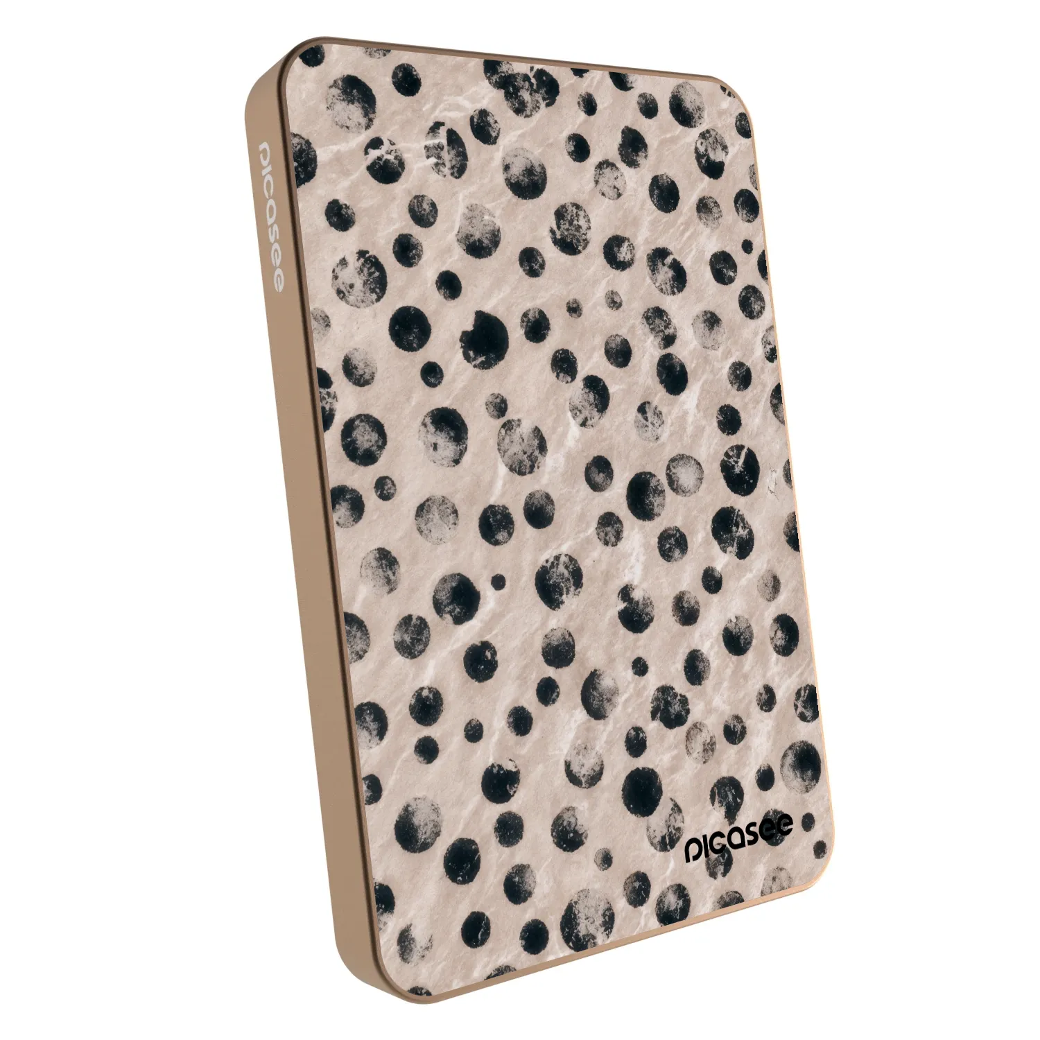 Picasee Prijenosni punjač s MagSafe 5 000 mAh Zlatni - Inked