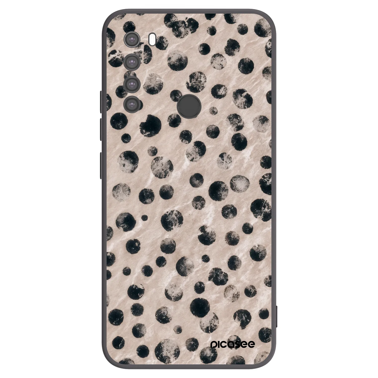 Picasee crna silikonska maskica za Xiaomi Redmi Note 8 - Inked