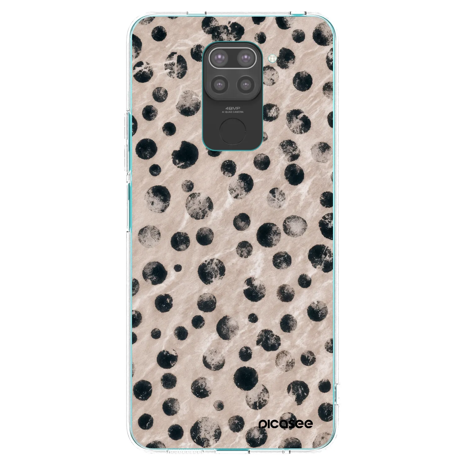 Picasee crna silikonska maskica za Xiaomi Redmi Note 9 - Inked
