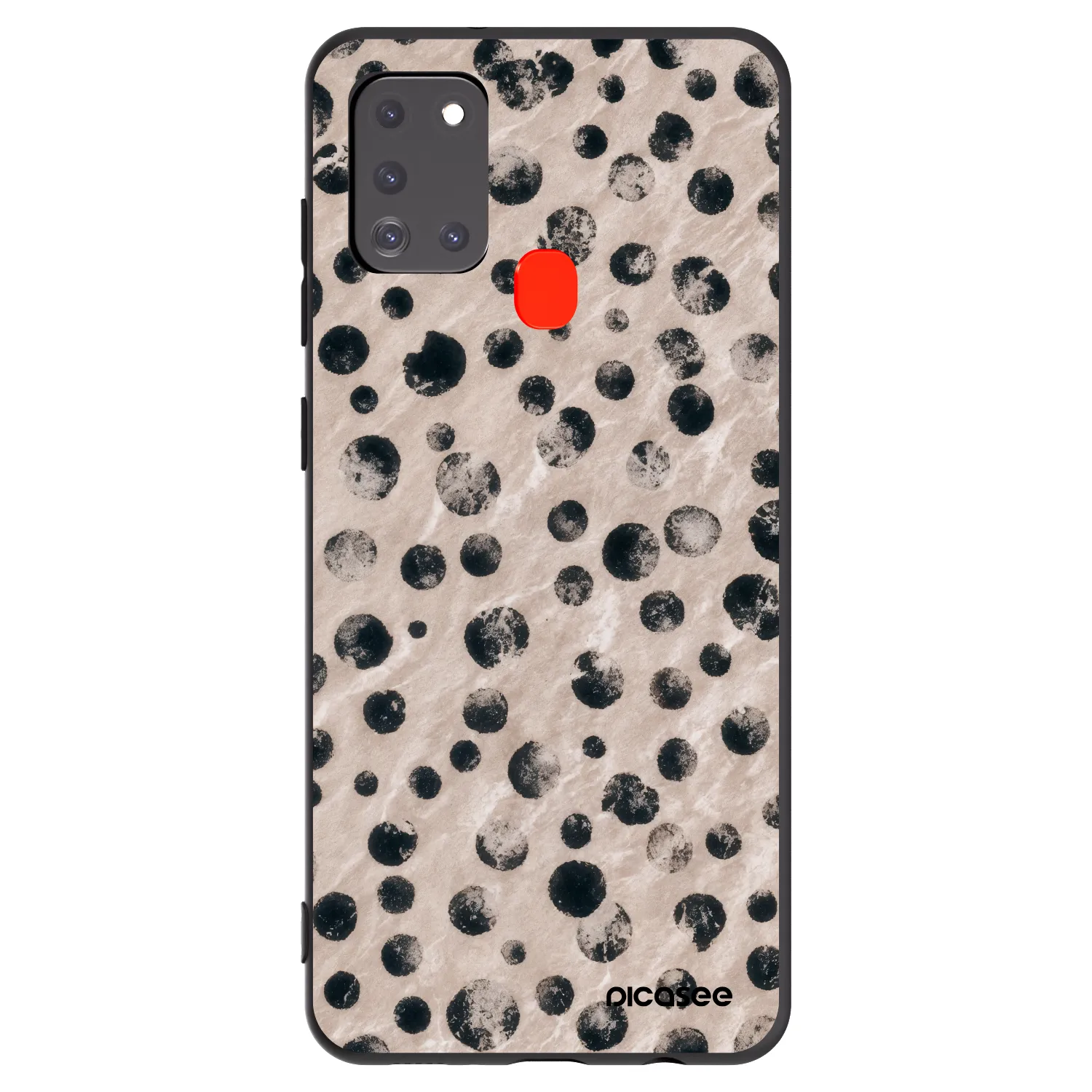 Picasee crna silikonska maskica za Samsung Galaxy A21s - Inked