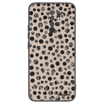 Picasee crna silikonska maskica za Xiaomi Redmi 9 - Dots