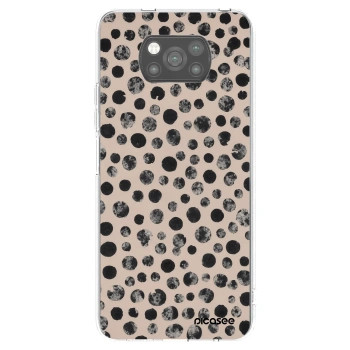 Picasee crna silikonska maskica za Xiaomi Poco X3 - Dots