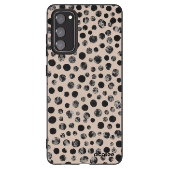 Picasee crna silikonska maskica za Samsung Galaxy S20 FE - Dots
