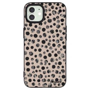 Picasee crna silikonska maskica za Apple iPhone 12 Pro - Dots
