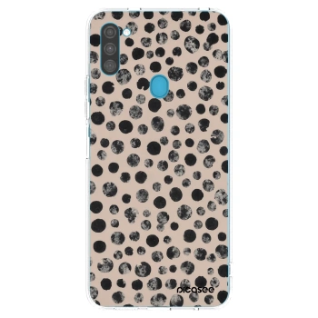 Picasee silikonska prozirna maskica za Samsung Galaxy M11 - Dots
