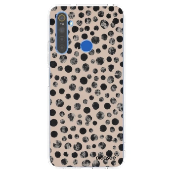 Picasee silikonska prozirna maskica za Realme 5 - Dots
