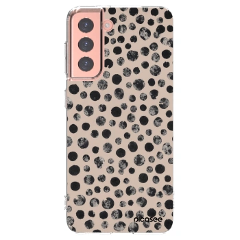 Picasee silikonska prozirna maskica za Samsung Galaxy S21 5G G991B - Dots