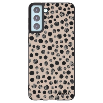 Picasee crna silikonska maskica za Samsung Galaxy S21+ 5G G996F - Dots