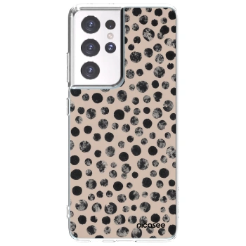 Picasee silikonska prozirna maskica za Samsung Galaxy S21 Ultra 5G G998B - Dots