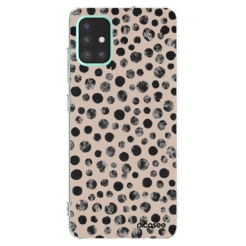 Picasee silikonska prozirna maskica za Samsung Galaxy M31s - Dots