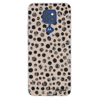 Picasee silikonska prozirna maskica za Motorola Moto G9 Play - Dots