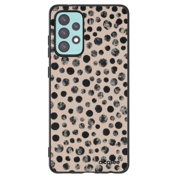 Picasee crna silikonska maskica za Samsung Galaxy A72 A725F - Dots