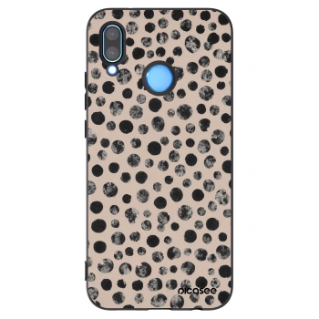 Picasee crna silikonska maskica za Huawei P20 Lite - Dots