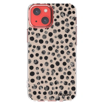 Picasee silikonska prozirna maskica za Apple iPhone 13 mini - Dots