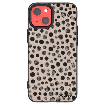 Picasee crna silikonska maskica za Apple iPhone 13 mini - Dots