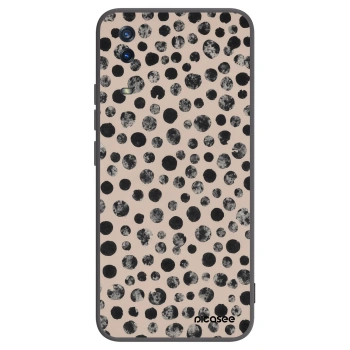 Picasee crna silikonska maskica za Vivo Y11s - Dots