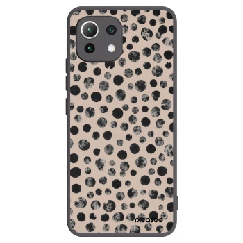 Picasee crna silikonska maskica za Xiaomi 11 Lite 5G NE - Dots