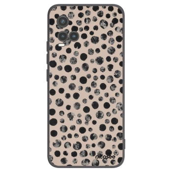 Picasee crna silikonska maskica za Vivo Y33s - Dots