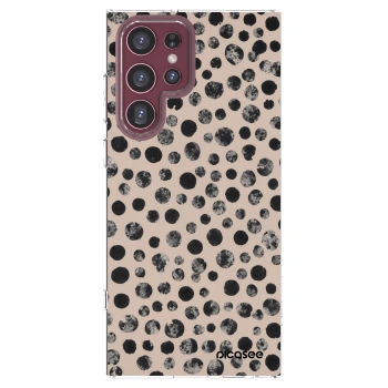 Picasee silikonska prozirna maskica za Samsung Galaxy S22 Ultra 5G - Dots
