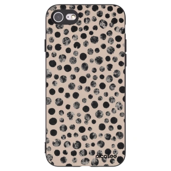 Picasee crna silikonska maskica za Apple iPhone SE 2022 - Dots