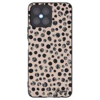Picasee crna silikonska maskica za Honor X8 4G - Dots
