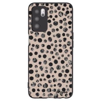 Picasee crna silikonska maskica za OPPO A16s - Dots