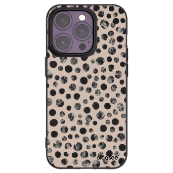Picasee crna silikonska maskica za Apple iPhone 14 Pro - Dots