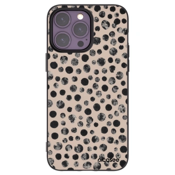 Picasee crna silikonska maskica za Apple iPhone 14 Pro Max - Dots