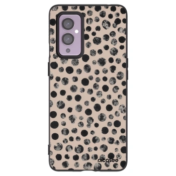 Picasee crna silikonska maskica za OnePlus 9 - Dots