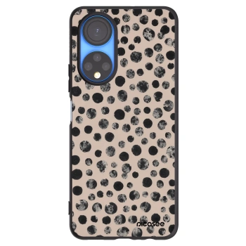 Picasee crna silikonska maskica za Honor X7 - Dots