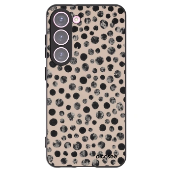 Picasee crna silikonska maskica za Samsung Galaxy S23 5G - Dots