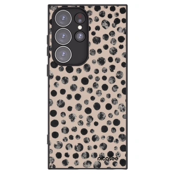 Picasee crna silikonska maskica za Samsung Galaxy S23 Ultra 5G - Dots