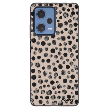 Picasee crna silikonska maskica za Xiaomi Redmi Note 12 Pro 5G - Dots