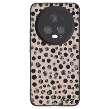 Picasee crna silikonska maskica za Honor Magic5 Pro - Dots